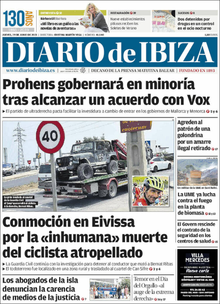 Portada de Diario de Ibiza (Spain)