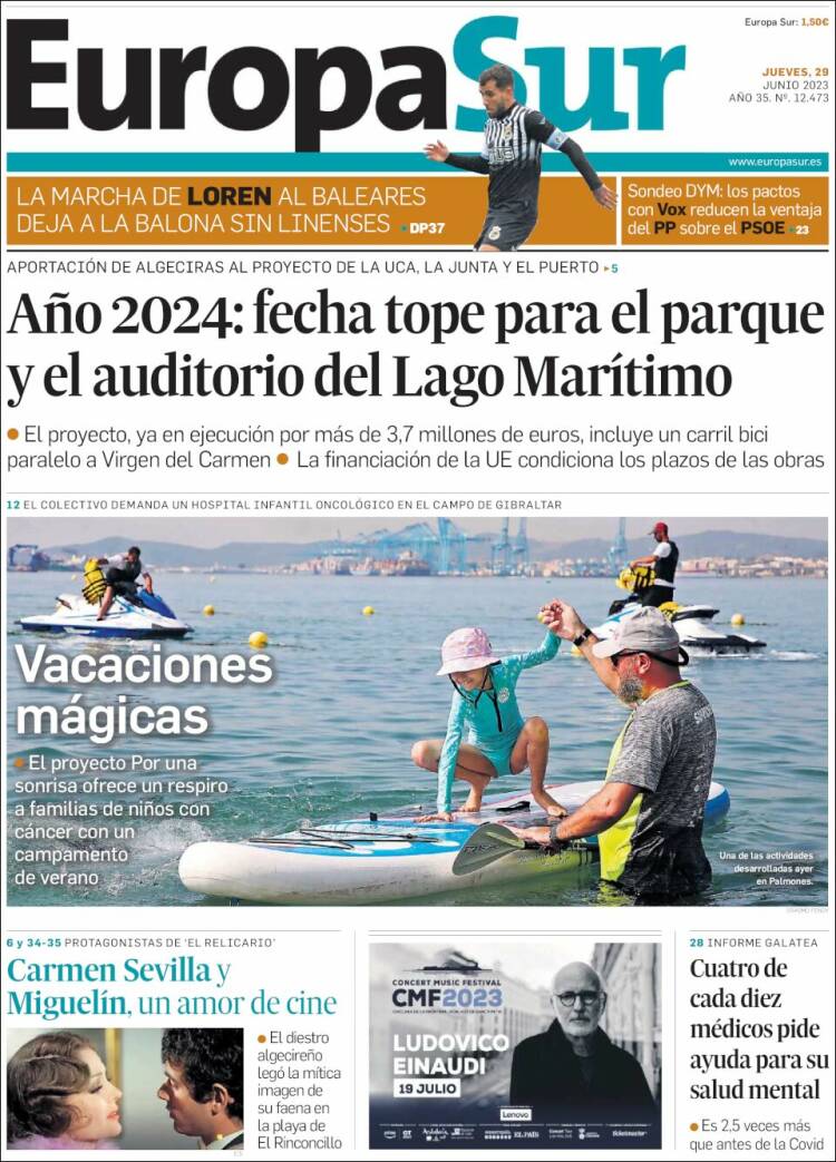 Portada de Europa Sur (España)