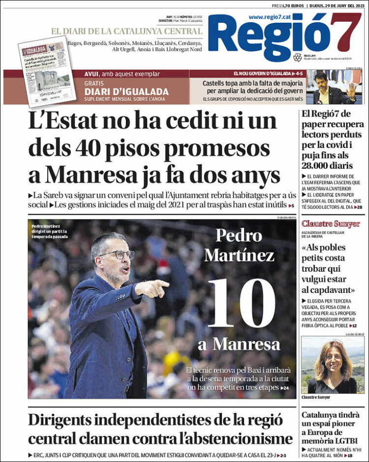 Portada de Regio7 (España)