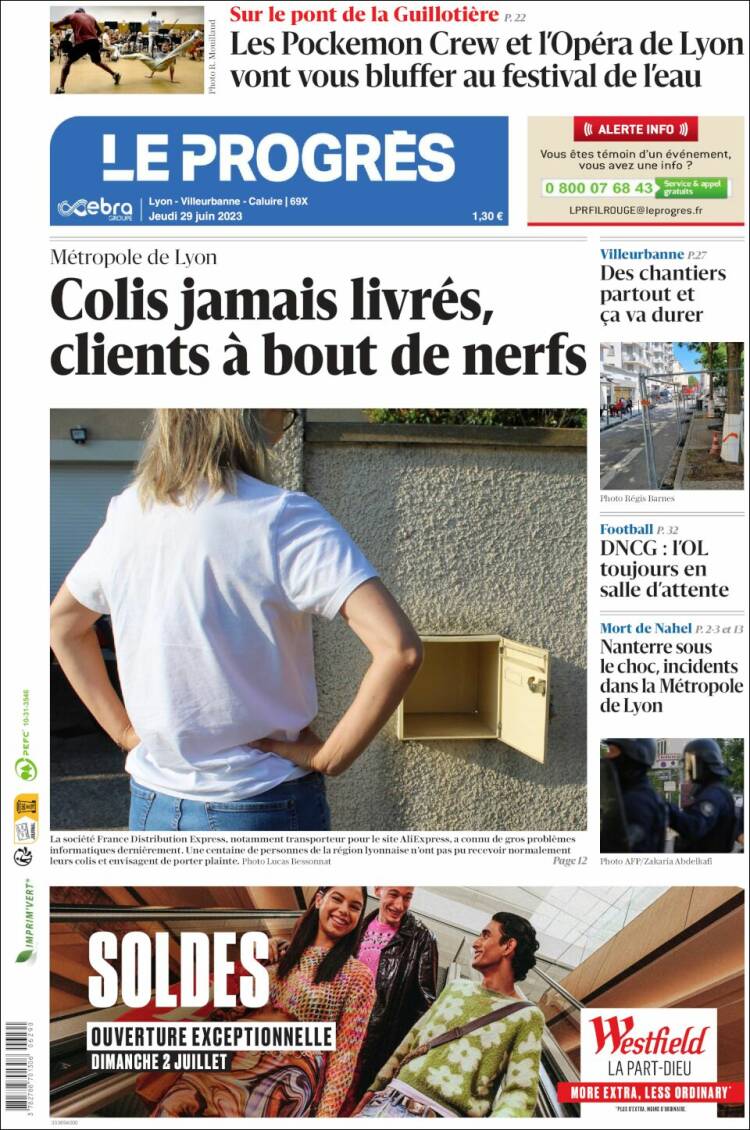 Portada de Progres de Fecamp (Francia)