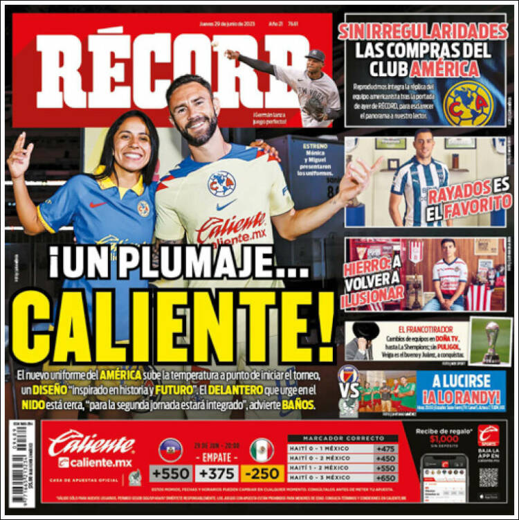 Portada de Record (México)