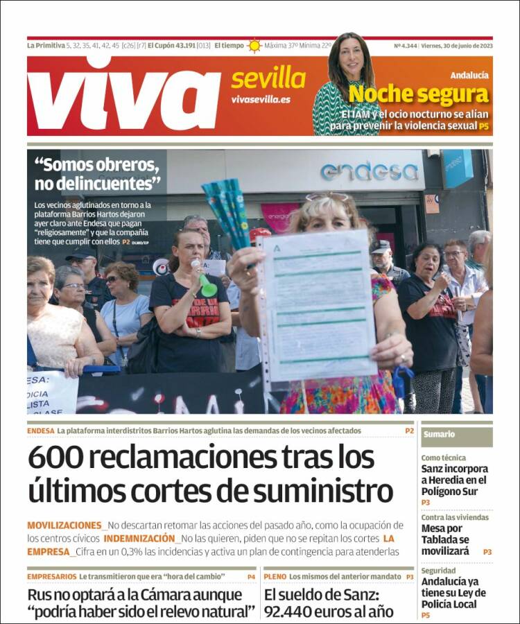 Portada de Viva Sevilla (España)