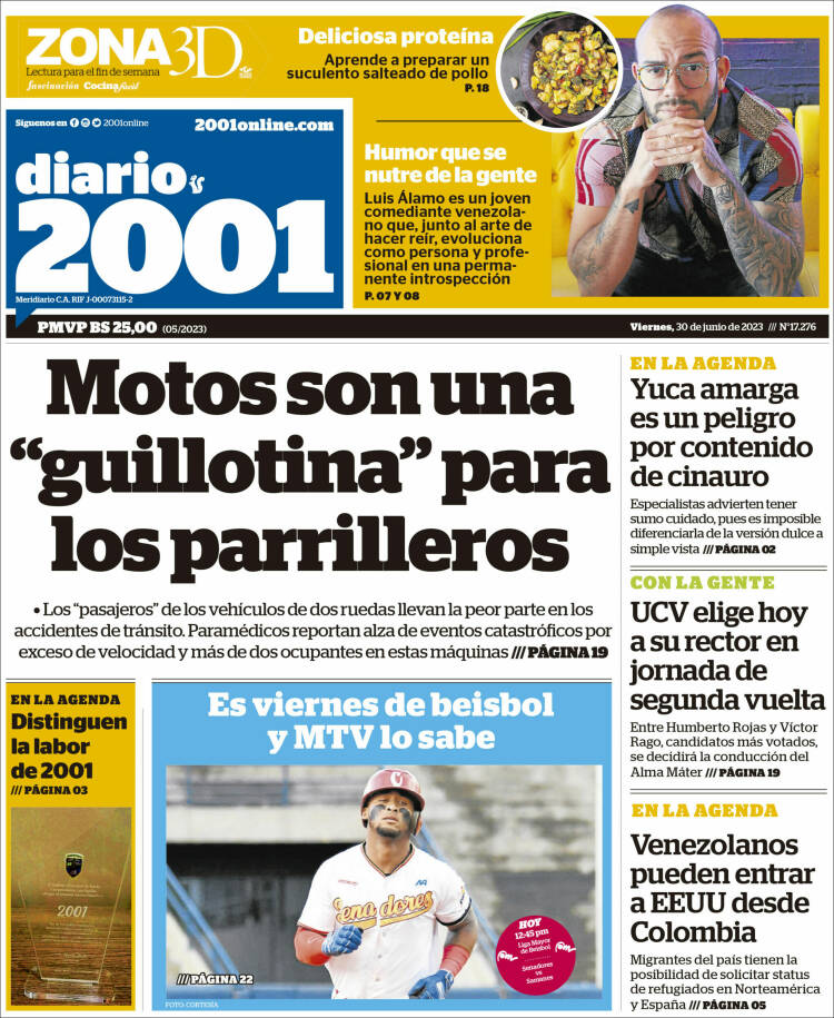 Portada de 2001 - Dosmiluno (Venezuela)