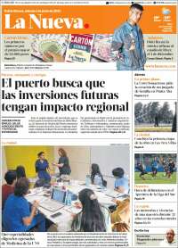 Portada de La Nueva Provincia (Argentina)