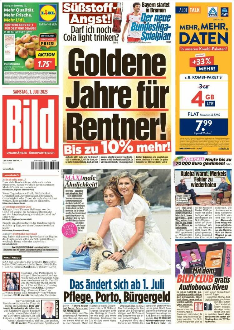 Portada de Bild (Alemania)