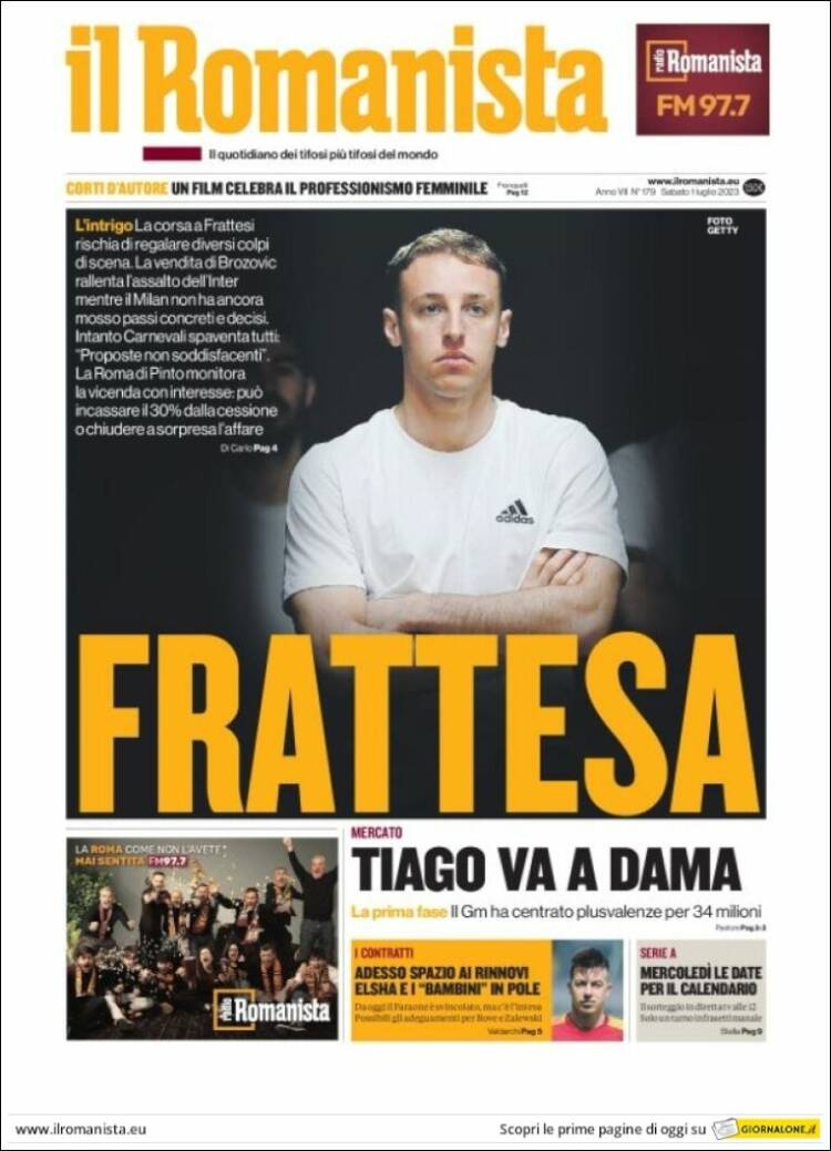 Portada de Romanista (Italia)