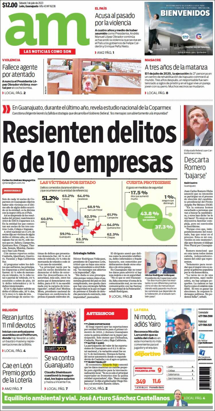 Portada de Al Día A.M. (M&eacute;xico)