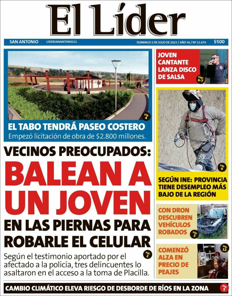 Portada de Lider de San Antonio (Chile)