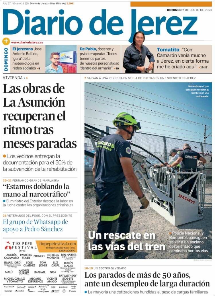 Portada de Diario de Jerez (España)