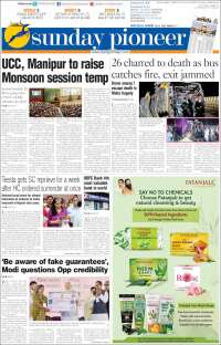 Portada de The Pioneer (India)