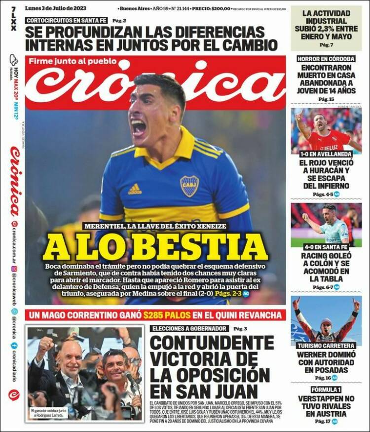 Portada de La Voz del Chaco (Argentina)