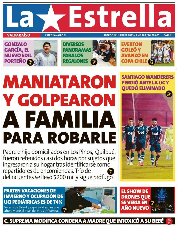 Portada de Estrella de Valparaiso (Chile)