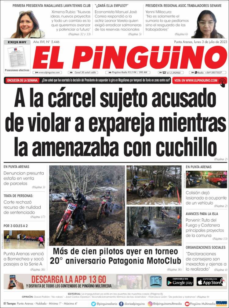 Portada de El Pingüino (Chile)