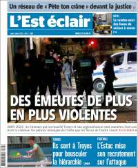 Portada de L'Est Eclair (Francia)