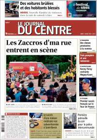 Portada de Le Journal du Centre (Francia)