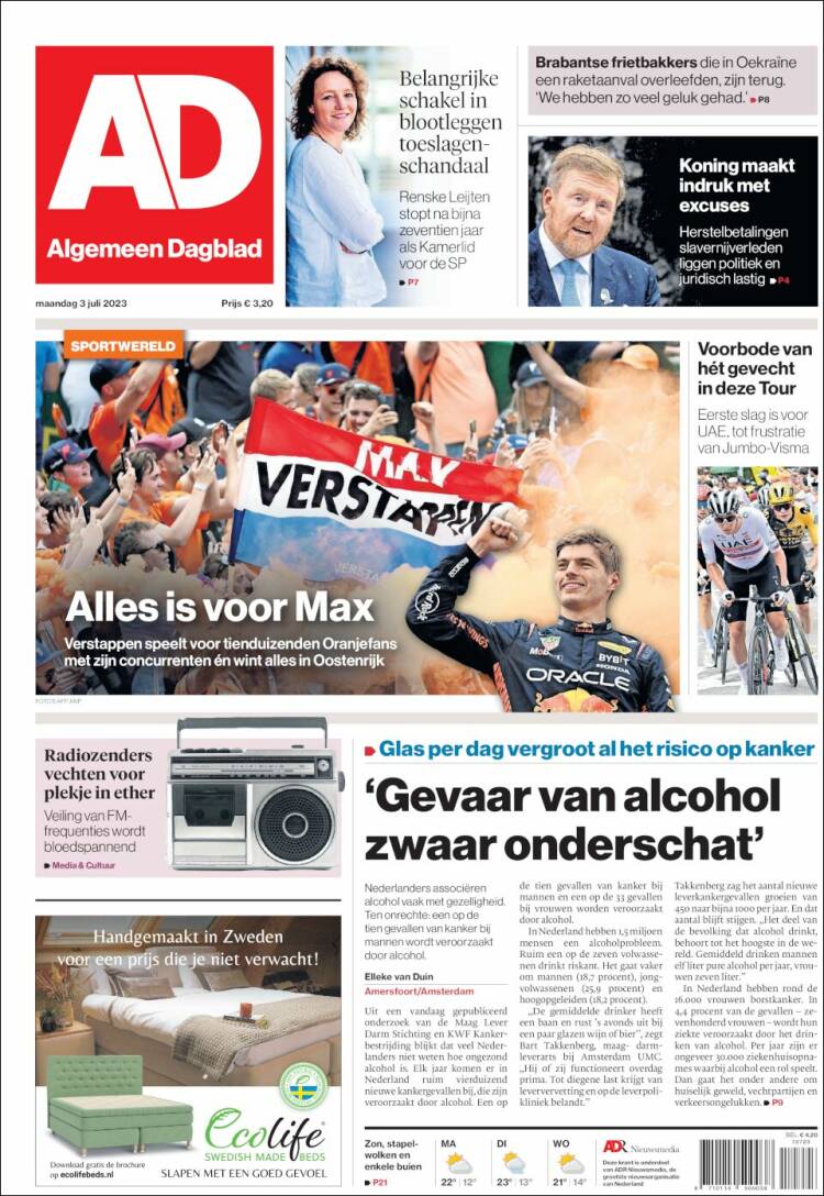 Portada de AD (Pa&iacute;ses Bajos)