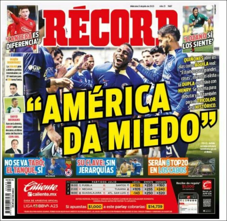 Portada de Record (México)