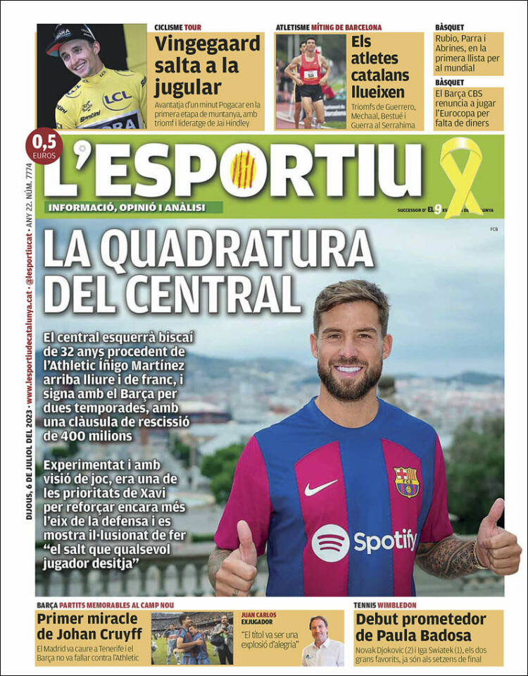 Portada de L'Esportiu (España)