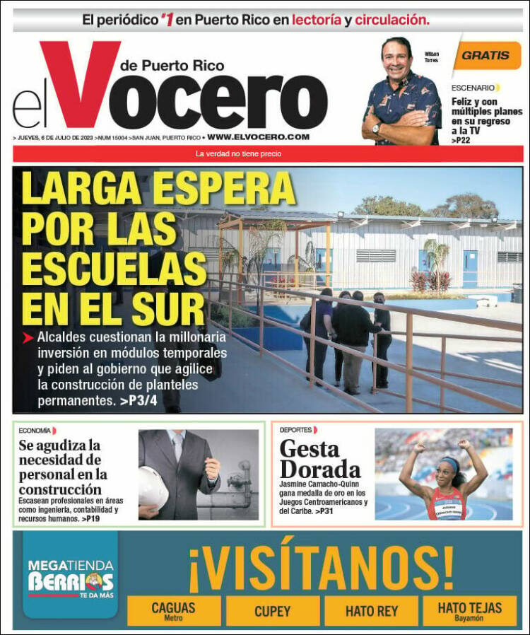 Portada de Vocero (Puerto Rico)