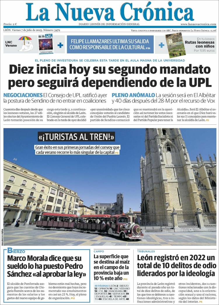 Portada de La Nueva Crónica (Espagne)