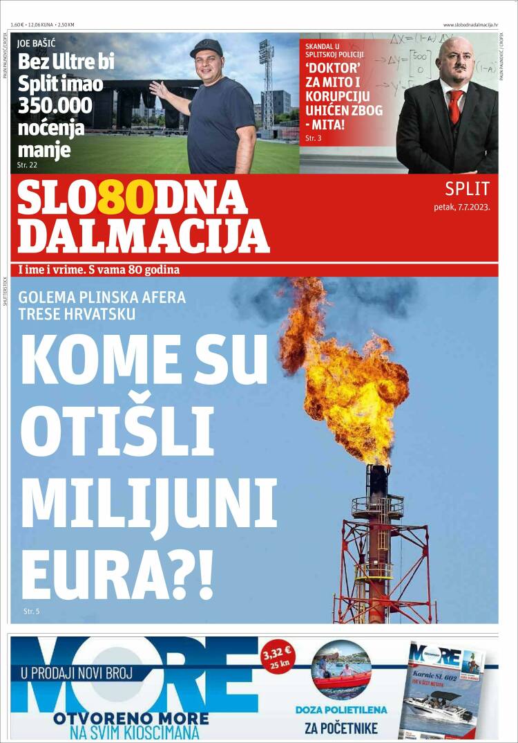 Portada de Slobodna Dalmacija (Croatia)