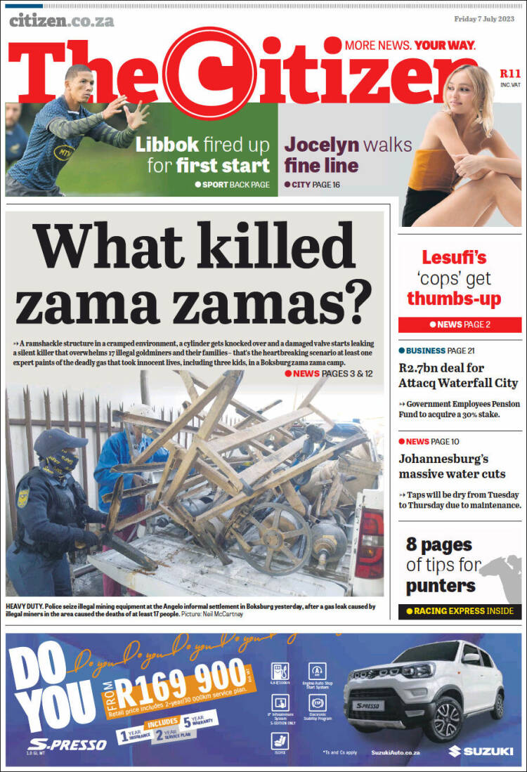 Portada de The Citizen (South Africa)