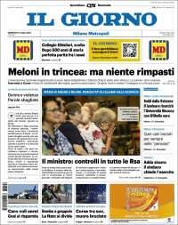 Portada de Il Giorno (Italia)