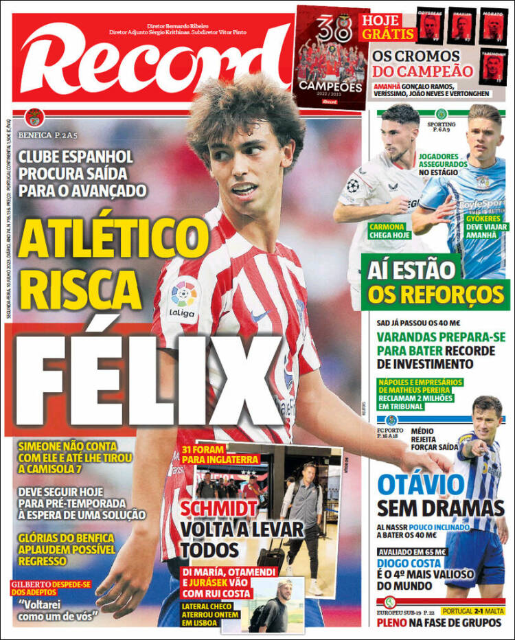 Portada de Record (Portugal)