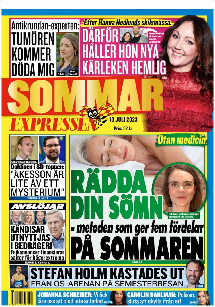 Portada de Expressen (Suecia)