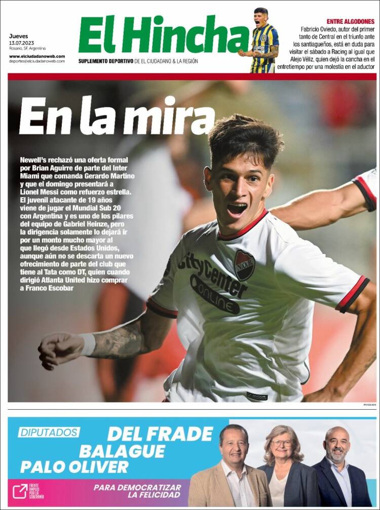 Portada de El Hincha (Argentina)