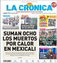 Portada de La Crónica de Baja California (México)