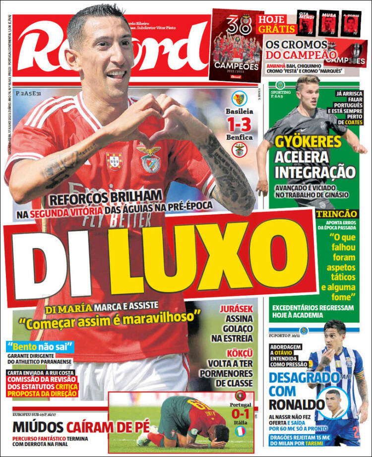 Portada de Record (Portugal)