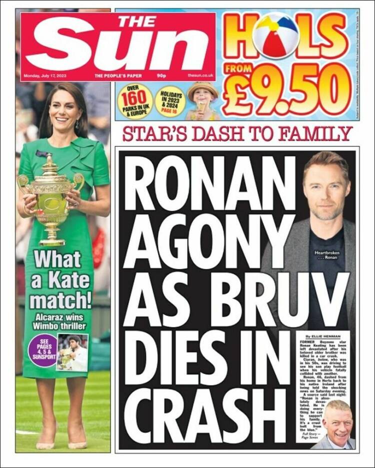 Portada de The Sun (Reino Unido)