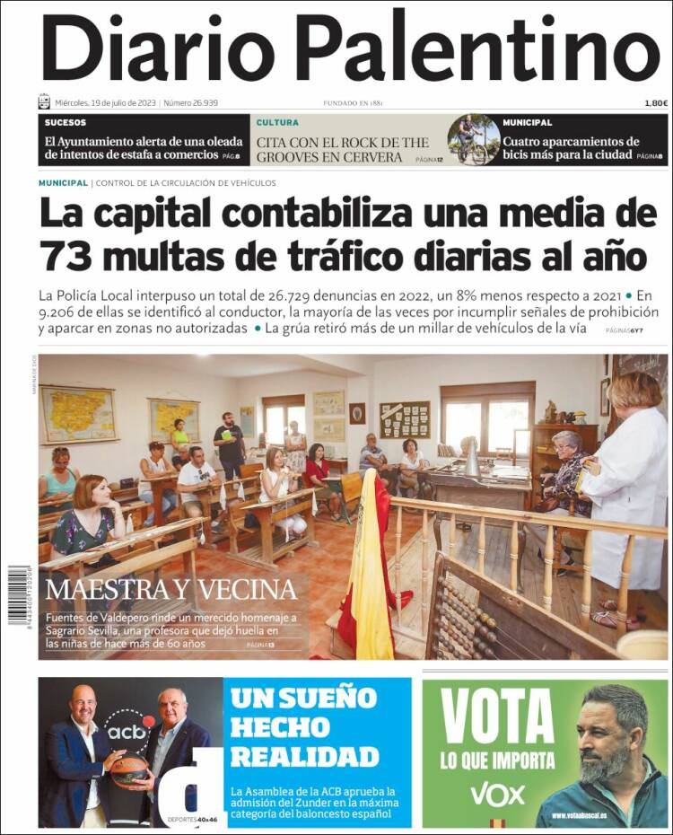 Portada de Diario Palentino (España)