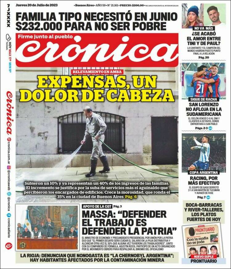 Portada de La Voz del Chaco (Argentina)