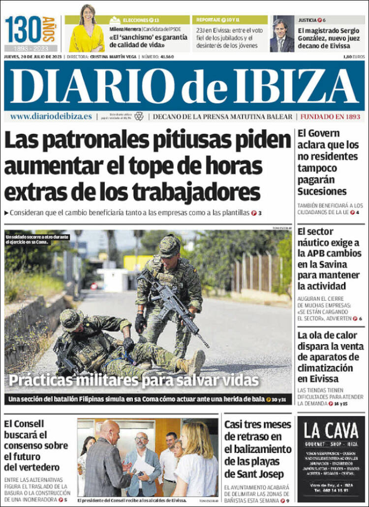 Portada de Diario de Ibiza (España)