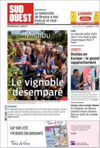 Portada de Sud Ouest (Francia)