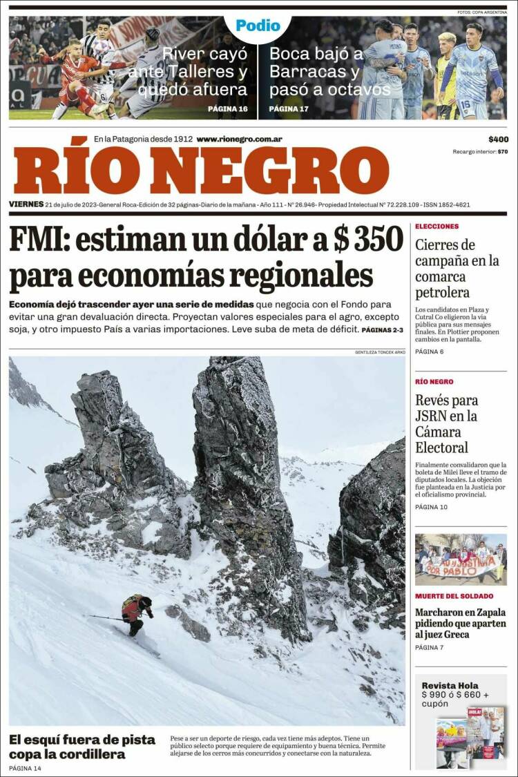 Portada de Rio Negro (Argentina)