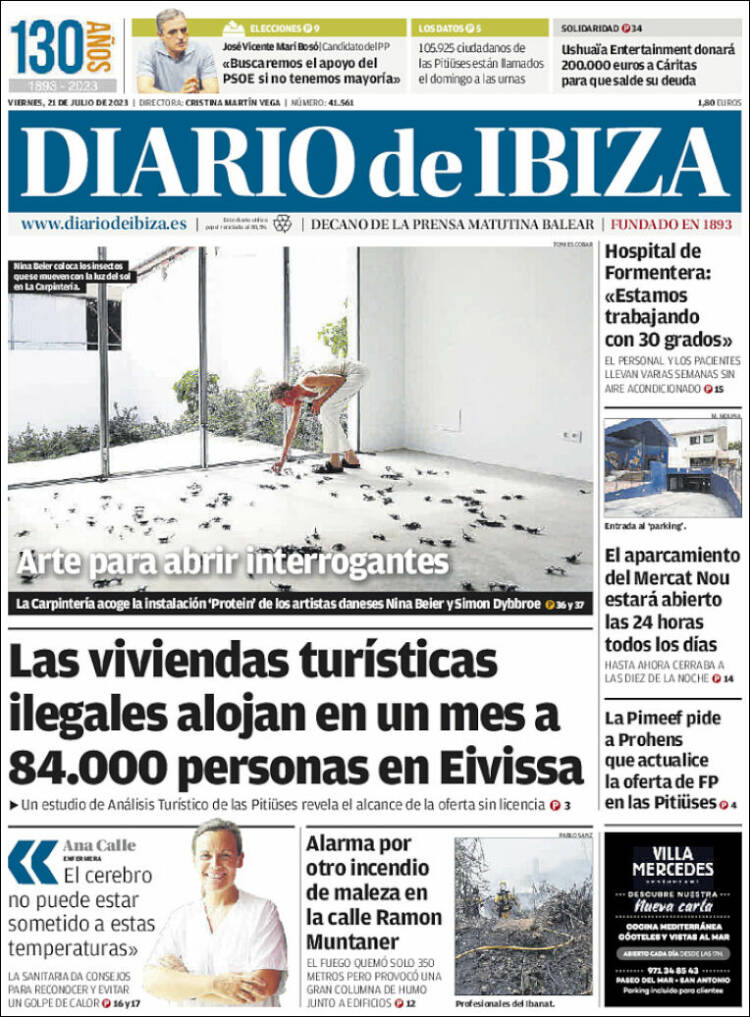 Portada de Diario de Ibiza (España)