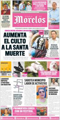 Portada de Diario de Morelos (México)