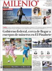 Portada de Milenio - Laguna (México)