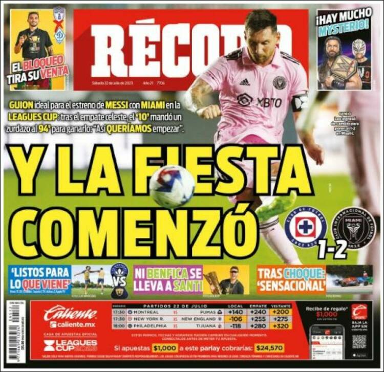 Portada de Record (México)