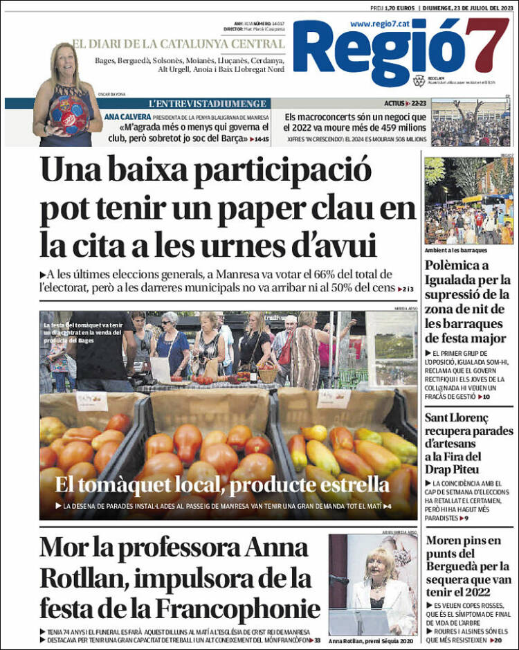 Portada de Regio7 (Espa&ntilde;a)