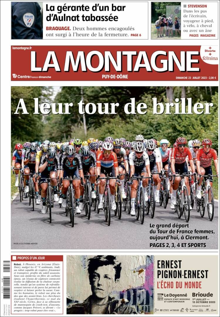 Portada de La Montagne (Francia)