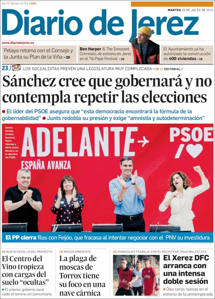 Portada de Diario de Jerez (España)