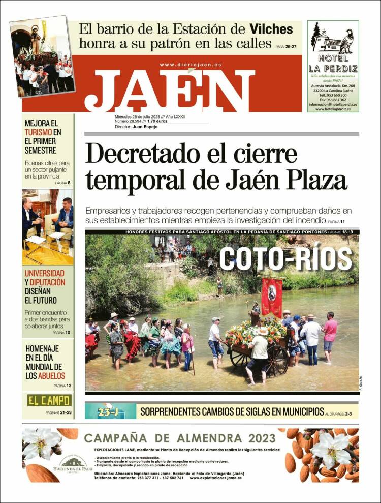 Portada de Diario Jaén (España)