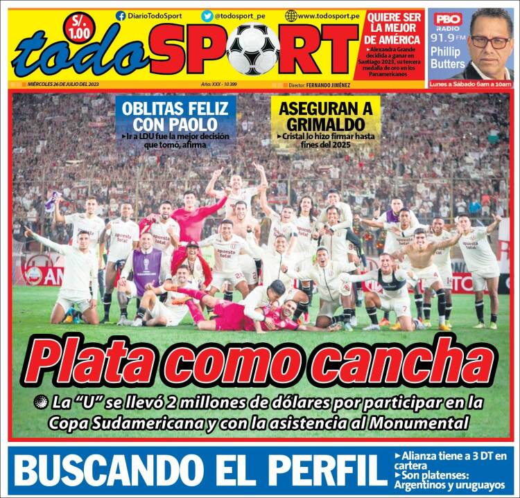 Portada de TodoSport (Perú)