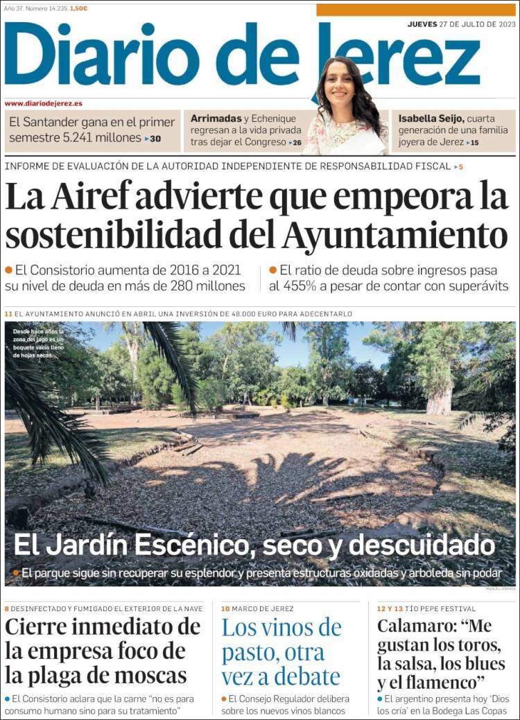 Portada de Diario de Jerez (España)