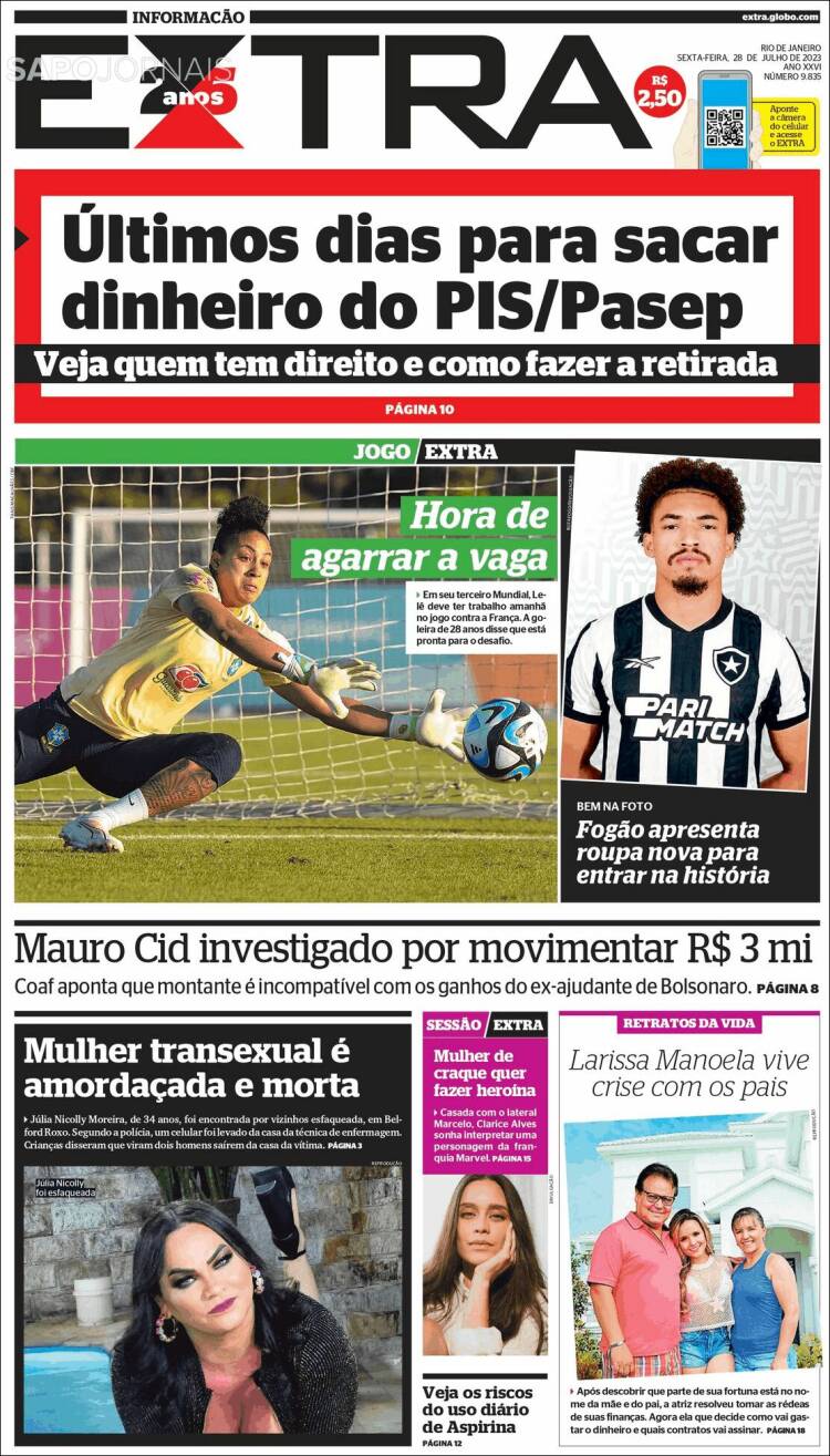 Portada de Extra (Brasil)