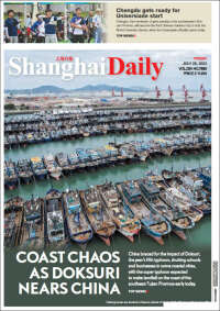 Portada de Shanghai Daily (China)